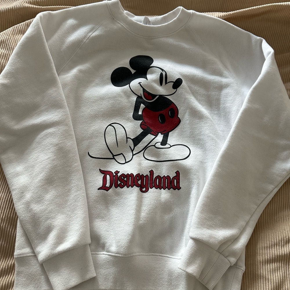 Disney White and Red Mickey Mouse Sweater